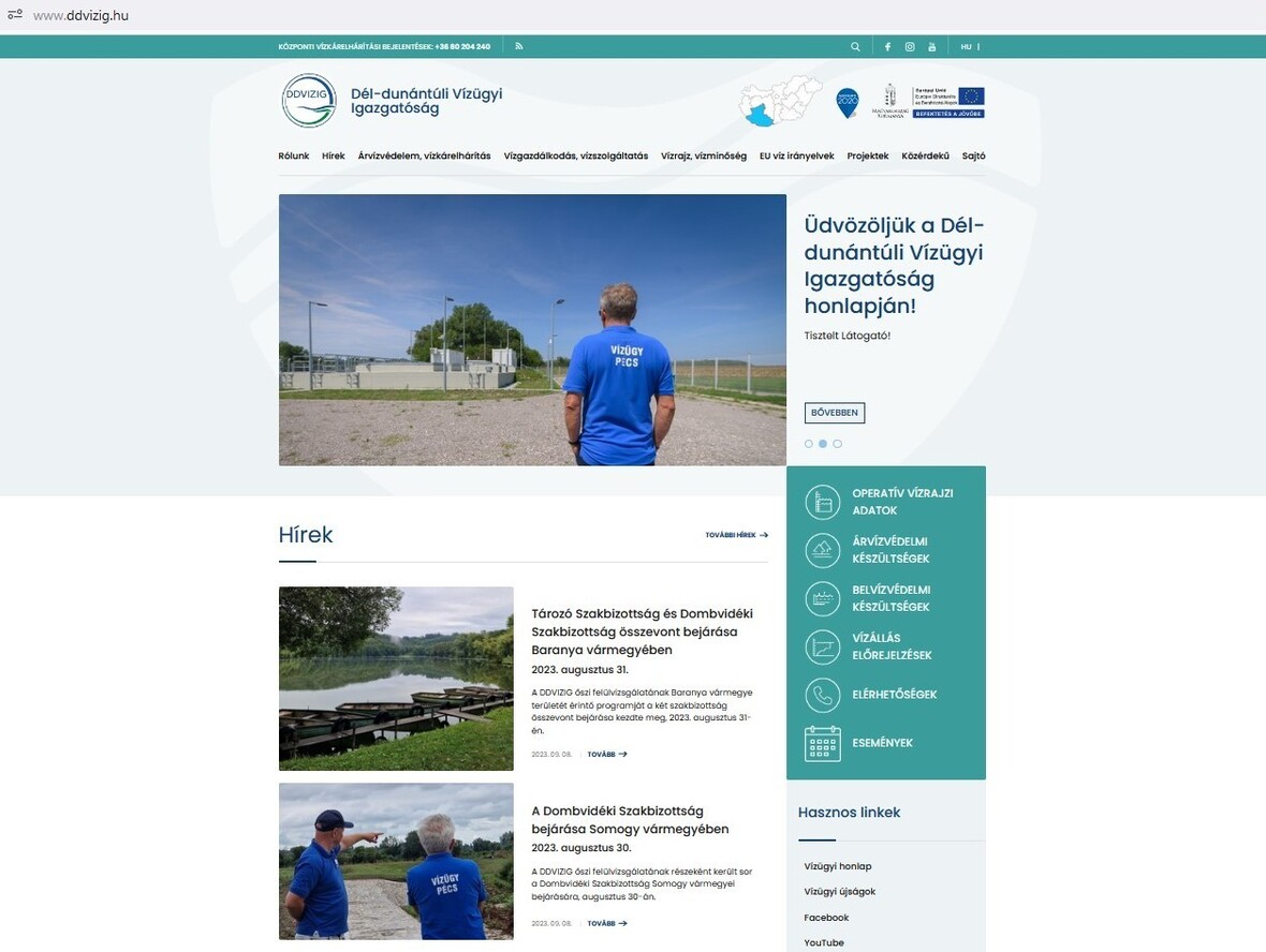 Megújult a DDVIZIG honlapja
