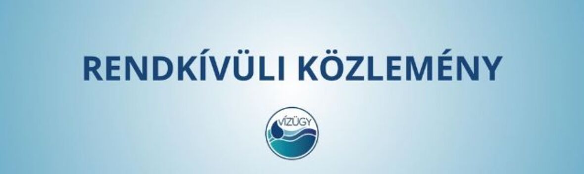 Rendkívüli közlemény